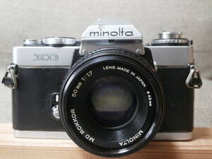 minolta XD MD ROKKOR 50mm 1:1.7 レンズ付き　動作確認済み　レンズはジャンク品