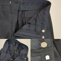 KENT&CURWEN　スーツ　セットアップ　ブラック系　2ボタン　カシミヤ混 日本サイズLL相当　100AB7　紳士服　出来る男の必需品　上下セット_画像10