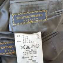 KENT&CURWEN　スーツ　セットアップ　ブラック系　2ボタン　カシミヤ混 日本サイズLL相当　100AB7　紳士服　出来る男の必需品　上下セット_画像4