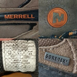 MERRELL メレル トレッキングシューズ 登山 EU44 約27 メンズ 紳士靴 新緑の季節を迎える準備 山登り リペア推奨 GORE-TEXの画像7