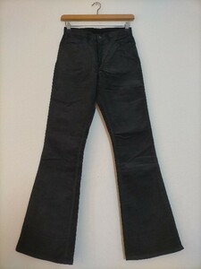 新品 デッドストック 70s USA製 ビンテージ 78年 Levi's646-1558 リーバイス646 42TALONジップ フレア コーデュロイパンツ W30L34 黒