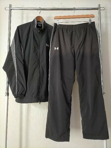 美品 ビッグサイズ UNDER ARMOUR アンダーアーマー 裏地メッシュ ウインドブレーカー上下 セットアップ XL MTR4599 4600