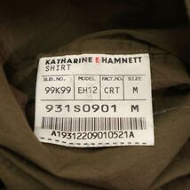KATHARINE HAMNETT キャサリンハムネット 【DON'T SHOOT】 通年 長袖 スローガン シャツ Sz.M　メンズ　I4T00268_1#C_画像7