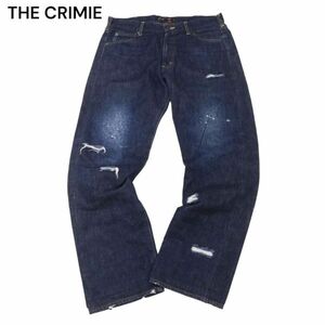 THE CRIMIE クライミー 米国製 CONE DENIM生地★ クラッシュ加工 赤耳 デニム パンツ ジーンズ Sz.34　メンズ 日本製　I4B00294_2#R