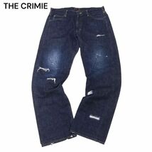 THE CRIMIE クライミー 米国製 CONE DENIM生地★ クラッシュ加工 赤耳 デニム パンツ ジーンズ Sz.34　メンズ 日本製　I4B00294_2#R_画像1