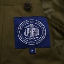 J.PRESS ジェイプレス 通年 DICROS mauri 高密度タッサー★ シングル トレンチ コートSz.M　メンズ カーキ 定価4.2万　I4T00326_2#O_画像6