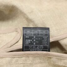 AKM エイケイエム 春夏 麻 イタリー リネン★ ヘリンボーン リンクル テーラード ジャケット Sz.L　メンズ 日本製 定価8.1万　I4T00479_2#M_画像7