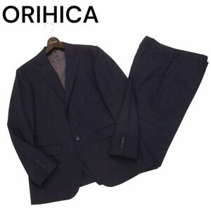 ORIHICA オリヒカ 通年 背抜き★ ウインドウペン チェック柄 セットアップ スーツ Sz.96AB5　メンズ ネイビー ビジネス　I4T00411_2#O