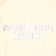 希少 初期★ MONSIEUR NICOLE 2eme ムッシュ ニコル 通年 ロゴ刺繍★ コットン ジャケット ブルゾン Sz.48　メンズ　I4T00424_2#O_画像4