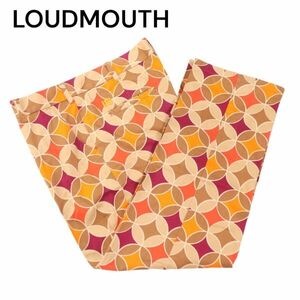 LOUDMOUTH ラウドマウス 通年 総柄デザイン★ ストレッチ スラックス パンツ Sz.36　メンズ ゴルフ 大きいサイズ　I4B00386_2#R