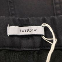 【新品 未使用】 BAYFLOW ベイフロー 通年 USED加工★ 二重織り ストレッチ リブ イージー ジョガー パンツ Sz.3　メンズ　I4B00382_2#R_画像6