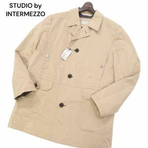 【新品 未使用】 STUDIO by INTERMEZZO インターメッツォ レナウン 通年 トレンチ風 シングル ジャケット Sz.LL　メンズ　I4T00491_2#O