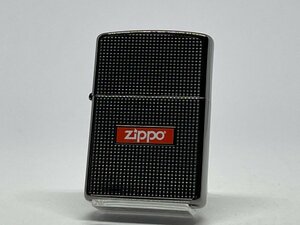 送料無料 ZIPPO[ジッポー]両面加工 DOT & LOGO ドット＆ ロゴ ブラック 2BN-CUTLOGO