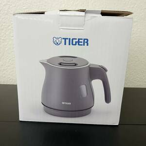 1000円スタート【稼動品】TIGER タイガー PCM-A060 HA 電気 ケトル 0.6L アッシュグレー 中古