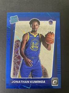 2021-22 Panini optic jonathan kuminga blue velocity RC NBAカード　パラレルルーキーカード　カリーの後輩　大活躍！