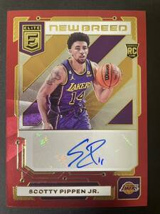 49枚限定　2022-23 Panini donruss elite scottie pippen jr. RC 直筆サインカード Auto NBAカード　レイカーズ　ピッペン