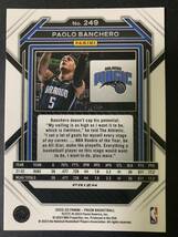 2022-23 Panini prizm paolo banchero silver RC NBAカード　大活躍！人気シルバーパラレルルーキーカード　新人王　マジック　バンケロ_画像2