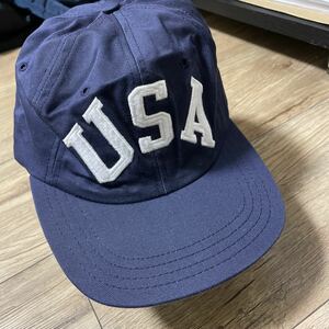 ポロラルフローレン　USA キャップ 帽子 レア　アメリカ　美品
