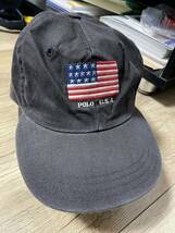 ポロラルフローレン　キャップ 帽子 POLO LAUREN アメリカ　USA ビンテージ　90' RRL ダブルアール_画像1