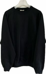 美品 AURALEE スウェット ブラック SWEAT 長袖 サイズ 4 A21SP02GU