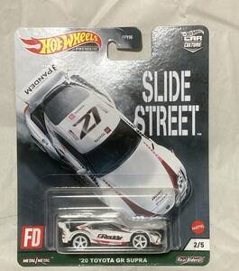 未開封　Hot Wheels SLIDE STREET ’20 TOYOTA GR SUPRA スライド ストリート トヨタ スープラ　 　箱難あり（折れ等）