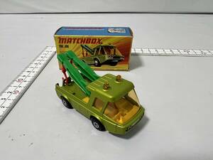 箱付 美品 1972年 マッチボックス スーパーファスト №74 当時物 ビンテージ Matchbox Superfast Toe Joe Tow Truck Green ENGLAND