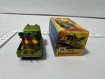 箱付 美品 1972年 マッチボックス スーパーファスト №74 当時物 ビンテージ Matchbox Superfast Toe Joe Tow Truck Green ENGLAND_画像6