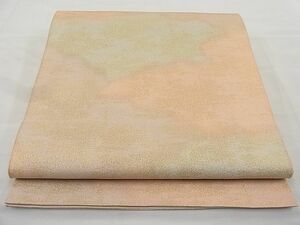 平和屋野田店■全通柄袋帯　砂子綴れ　雲重ね　金糸　逸品　n-rc0201