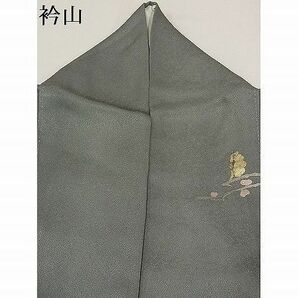 平和屋-こころ店◆訪問着 流水枝花文 椿 暈し染め 金銀彩 着丈160cm 裄丈64cm 正絹 逸品 mop1587の画像10