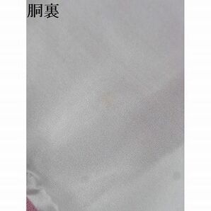 平和屋-こころ店◆上質な色無地 鴇浅葱色 着丈167.5cm 裄丈67cm 正絹 逸品 未使用 mop2786の画像9