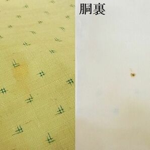 平和屋-こころ店■上質な紬 井桁絣 着丈162cm 裄丈63cm 正絹 逸品 1B-np2537の画像6