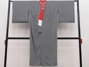 平和屋野田店■長襦袢　無双仕立て　一松文様　半衿刺繍　洗える着物　n-gh5400