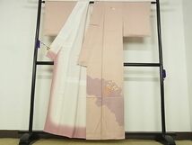 平和屋川間店■訪問着　刺繍　花尽くし　暈し染め　着丈156cm　裄丈64cm　正絹　逸品　B-zg2485_画像3