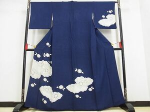 平和屋川間店■訪問着　絞り　辻が花　着丈164.5cm　裄丈66cm　正絹　逸品　A-ck1559