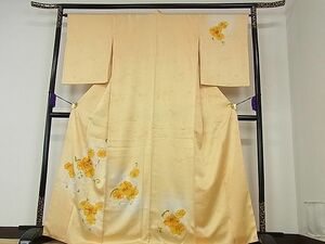 平和屋川間店■訪問着　刺繍　花唐草文　暈し染め　金糸　逸品　ap4475