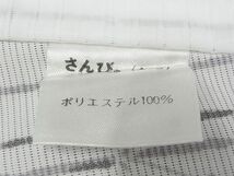 平和屋川間店■夏物　小紋　絽　草花文　さんび謹製　着丈155.5cm　裄丈63cm　洗える着物　A-ck3545_画像7