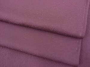 平和屋川間店■上質な色無地　吉祥地紋　京紫色　逸品　未使用　n-fw2875