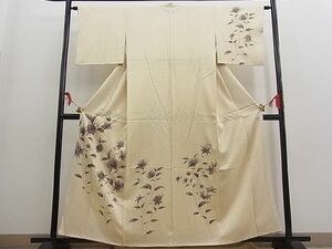 平和屋野田店■訪問着　更紗花文　金彩　逸品　n-fw5173