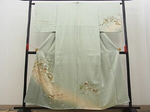 平和屋野田店■訪問着　花筏　暈し染め　金彩　逸品　n-fw5248