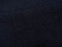 平和屋-こころ店■男性　長羽織　紬地　色無地　藍鉄色　正絹　逸品　1B-ph0378_画像4