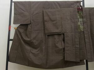 平和屋川間店■男性　本場大島紬　アンサンブル　絣文様　逸品　n-sg1500