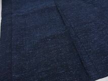 平和屋-こころ店■男性　羽織　紬地　色無地　藍鉄色　正絹　逸品　1B-ph0312_画像3
