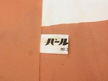 平和屋-こころ店■人形作家・ホリヒロシ　訪問着　兎　萩　暈し染め　金彩　鬼しぼ縮緬　着丈167.5cm　裄丈65cm　正絹　逸品　A-ta8572_画像10