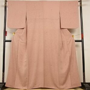 平和屋-こころ店■上質な小紋 作家物 葉尽くし 着丈162cm 裄丈65cm 正絹 逸品 A-ck7945の画像1