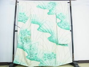 平和屋2■豪華振袖　総絞り　流水花文　逸品　1wb0726