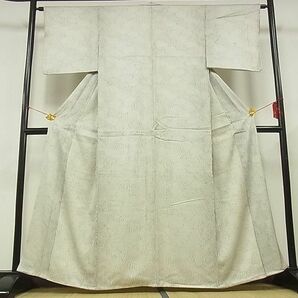 平和屋-こころ店■上質な小紋 杢目絞り 着丈159.5cm 裄丈62.5cm 正絹 逸品 B-zg8540の画像1