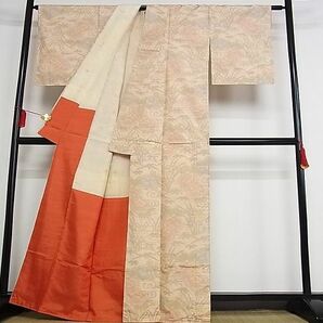 平和屋-こころ店■本場大島紬 草花文 着丈164cm 裄丈64cm 正絹 逸品 B-oa8323の画像3