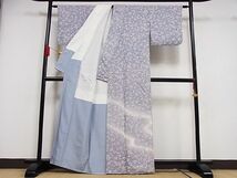 平和屋-こころ店■訪問着　花唐草文　暈し染め　着丈160.5cm　裄丈64.5cm　正絹　逸品　1B-ph0040_画像2