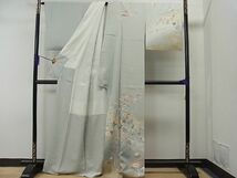 平和屋1■訪問着　駒刺繍　菊花文　暈し染め　金彩　そごう扱い　逸品　未使用　1yc2835_画像2