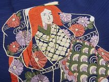 平和屋野田店■訪問着　総刺繍　人物花文　逸品　n-mz8010_画像5